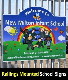 Signs for Schools - Railings